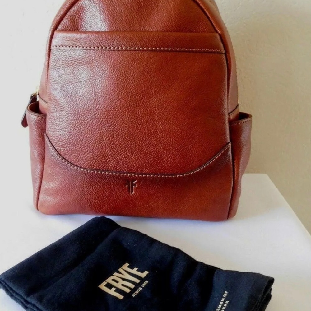 Frye Front Slit Backpack - NWT - Cognac - $428